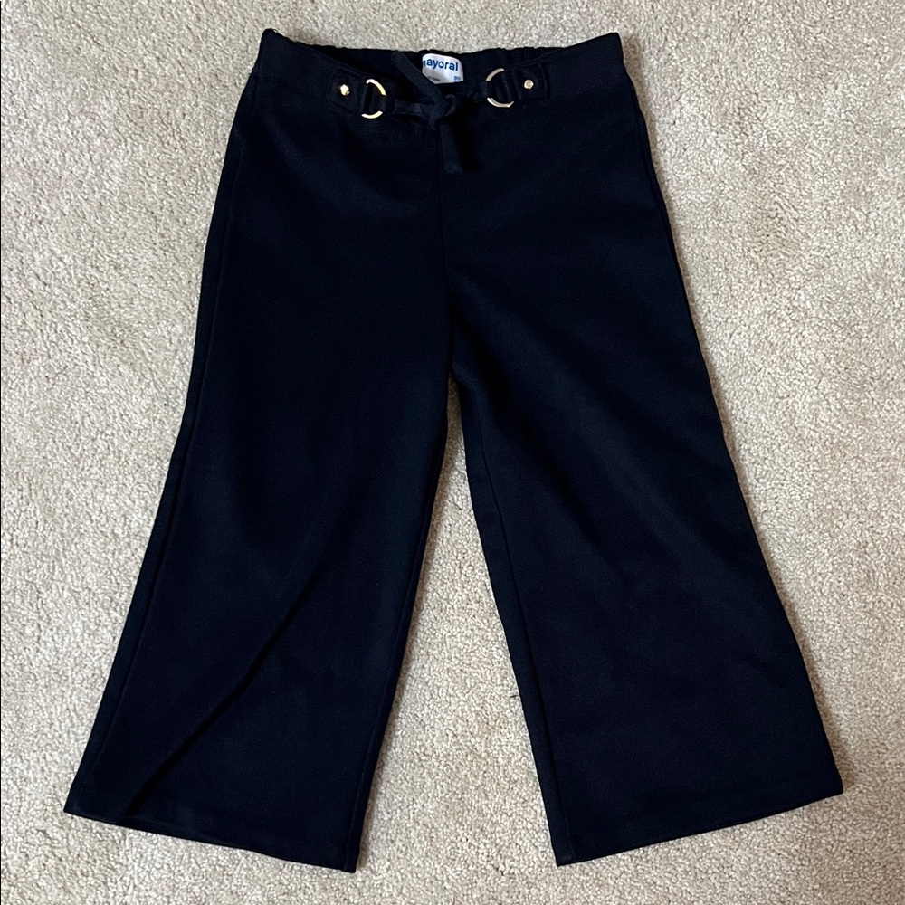 Mayoral Kids Navy Wide-Leg Casual Pants | Sz. 3